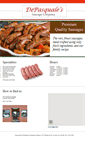 Mobile Screenshot of depasqualesausage.com