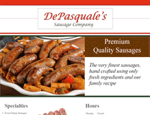 Tablet Screenshot of depasqualesausage.com